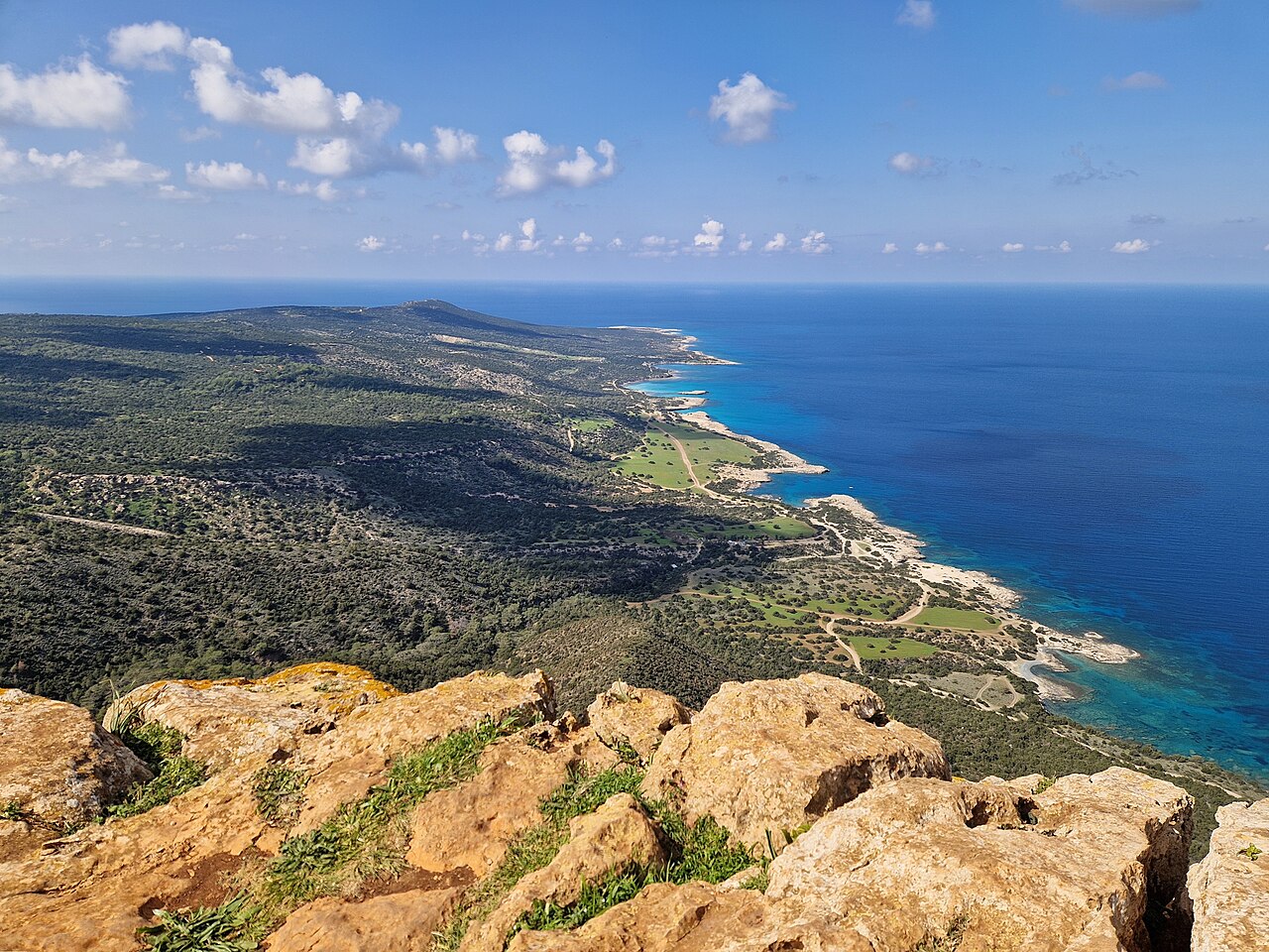 View over the Akamas Peninsula from the Aphrodite nature trail